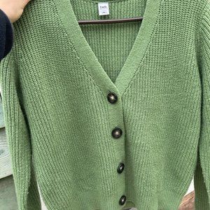 Twik Mint Sage Green Knit Buttoned Cardigan